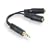 iBox - 3.5mm Speaker And Headphone Splitter -Black-