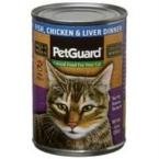 PetGuard Canned Cat Food Fish Chicken and Liver Dinner -- 14 oz