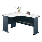 Bush Industries Bush Left L Bow Desk White Ea - Model 184056