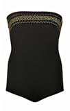 In Stitches One Piece Plus Size Bandeau Swimsuit by Longitude - Plus Size Swimsuit Plus Size Swimsuits