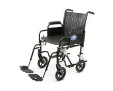 Medline Excel Hybrid Wheelchair With Removable Desk Length Arms and Swing-away Detachable Footrest