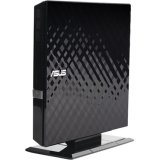 ASUS External Slim Black 8X DVD-RW Stylish Diamond Cut Design Optical Drive SDRW-08D2S-U/BLK/G/AS