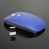 TopCase Blue USB Optical Wireless Mouse for Macbook (pro,air) and All Laptop + Free TopCase® Mouse Pad