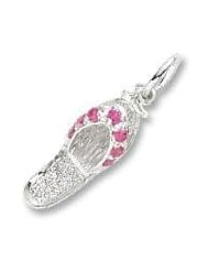 Rembrandt Charms Sandal Charm - Red Stones
