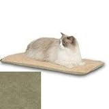 K&H Thermo-Kitty Heated Square Cat Mat sage-color- 12.5 length x 25 width micro fleece 6-watts model