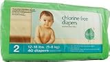 Seventh Generation Baby Free & Clear Diapers, Stage 2, 12-18 lbs, 40 diapers.
