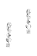 FOSSIL Damen Silber Ohrring 925 Sterling Silber JF12909040