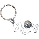 Gem Sports Pewter Volleyball Keychains