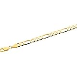 14K Yellow Gold Figaro Chain - 16 inches