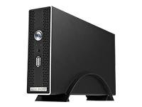 RaidSonic IB-NAS4210-B Icy Box NAS-System ohne Festplatten (1-Bay, SATA , USB, Ethernet, Bittorrent) schwarz