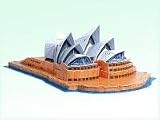 3d sydney opera house puzzle model
