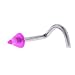 Purple Glitter Cone Nose Ring