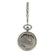 Pocket Watch Casey Jones Railroad - Locomotive Train Conductor's Pocket Watch with 14" Clip on Chain