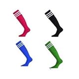 ProStar Senior - Football Socks - 3 - Stripe (Size: Mini) (Colour: Scarlet/White )