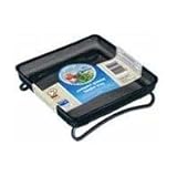 Compact Tray Ground Bird Feeder, Black