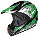 Vega Adult Motocross Helmets Dirt Bike Helmet ATV Mojave Flat Green Graphics