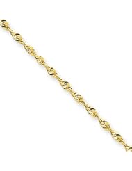 10k Gold 1.8mm D/C Extra-Lite Rope Chain 30 Inches