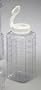 Arrow Plastics 156 CLR 1 Quart Refrigerator Bottle - Case of 24