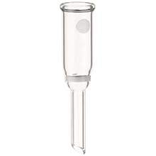 Chemglass CG-1402-03 Glass Buchner Filtering Funnel with Medium Frit, 2mL Capacity, 6mm OD x 30mm Length Stem, 10mm Diameter