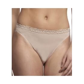 Natori Underneath Body Doubles Lace Trim Hi-Cut Brief Panty