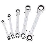 Metric 5 Pcs Ratchet Box Wrench Set