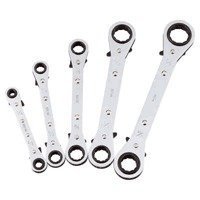 Metric 5 Pcs Ratchet Box Wrench Set