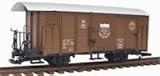 Brown G Scale Freight Box Train Car European Style Gute