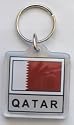 Qatar - Country Lucite Key Rings