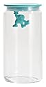 A di Alessi Gianni Glass Jar, Blue Lid, 140 cl, (AMDR06 AZ)