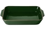 Review Frankoma Pottery  / Frankoma Mountain Air Forest Green Lasagna Dish 12-in.