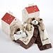 "Patches" Plush Puppy Lovie in Adorable Dog-House Gift Box