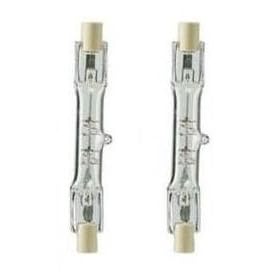 Twin Pack 150w 78mm Tungsten Linear R7s Halogen Floodlight Security Light Bulb