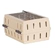 Petmate Cabin Kennel Wire Top Pet Carrier (Bleached Linen, 17 Inch L x 12 Inch W x 8 Inch H)