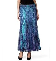 Per Una Faux Snakeskin Print Crinkle Belted Skirt