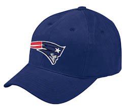 New England Patriots Basic Logo Brushed Cap Structured Adjustable Cap