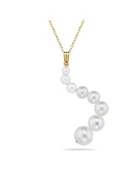 Pearl Journey Pendant in 14K Yellow Gold