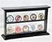 sfDisplay.com, Factory Direct Display Cases 2 Shelves Military Challenge Coin Curio Stand Rack w/UV Protection Viewing from Both Side, Black