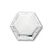 Rhodium Hexagon Tie Tack