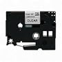 Brother TZ111 1/4" Black on Clear Tape for P-Touch - 26.2 ft