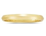 3 mm Knife Edge Comfort-Fit Women's Wedding Band in 14k Yellow Gold