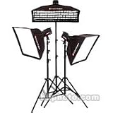 Norman MLKIT-1R 1400 total watt second 3 Light Deluxe Studio Portrait Kit with Pocket Wizard Receivers