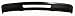 BUMPER FRONT BLACK W/O PAD HOLES W/LICENSE HOLES