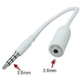 Malcom Distributors 2.5mm Female to 3.5mm Male 3 rings Jack Stereo Adapter  ....