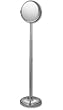 Floor Stand Adj. Height Magnifying Mirror in Chrome