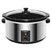 Kitchen & Housewares : Elite Gourmet 8.5-qt. Oval Slow Cooker- Stainless Steel(MST800V)