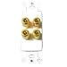 Insert 2-PAIR Binding Post for Speaker Wire Decorative Style White