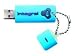 Integral USB Splash Drive,USB 2.0, 4GB, Blue,Shock and Water Resistant
