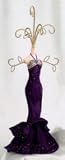 VELVET GOWN JEWELRY STAND - Velvet Dress Jewelry Stand, 18H
