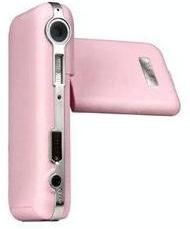 Isonic Snapbox DV747PK 12 MP 2.5-Inch LCD Remote Control 8x Digital Zoom Pink Retro Leather-Like Design Multifunctional Camera.