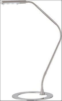 Lite Source LS-21677PS Three Light Led Desk Lamp, Polished Steel Finish